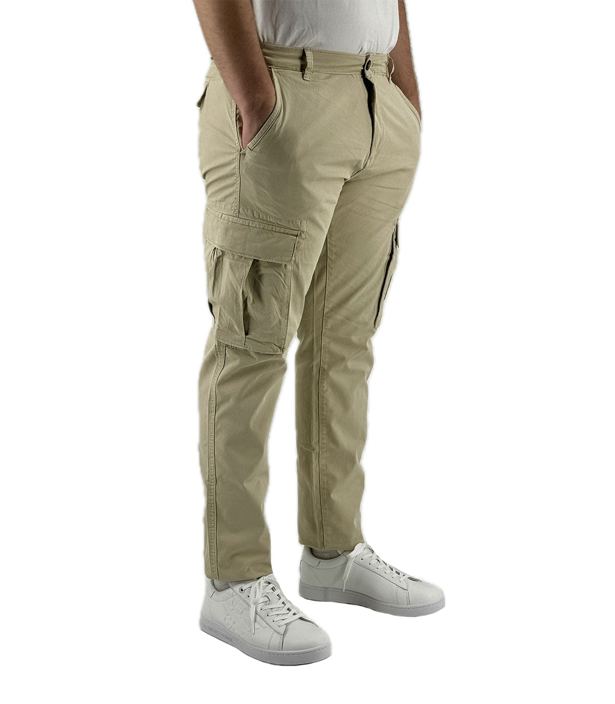 Pantaloni Cargo Uomo Borghese