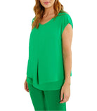 Top in georgette Donna Luisa Viola