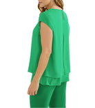 Top in georgette Donna Luisa Viola