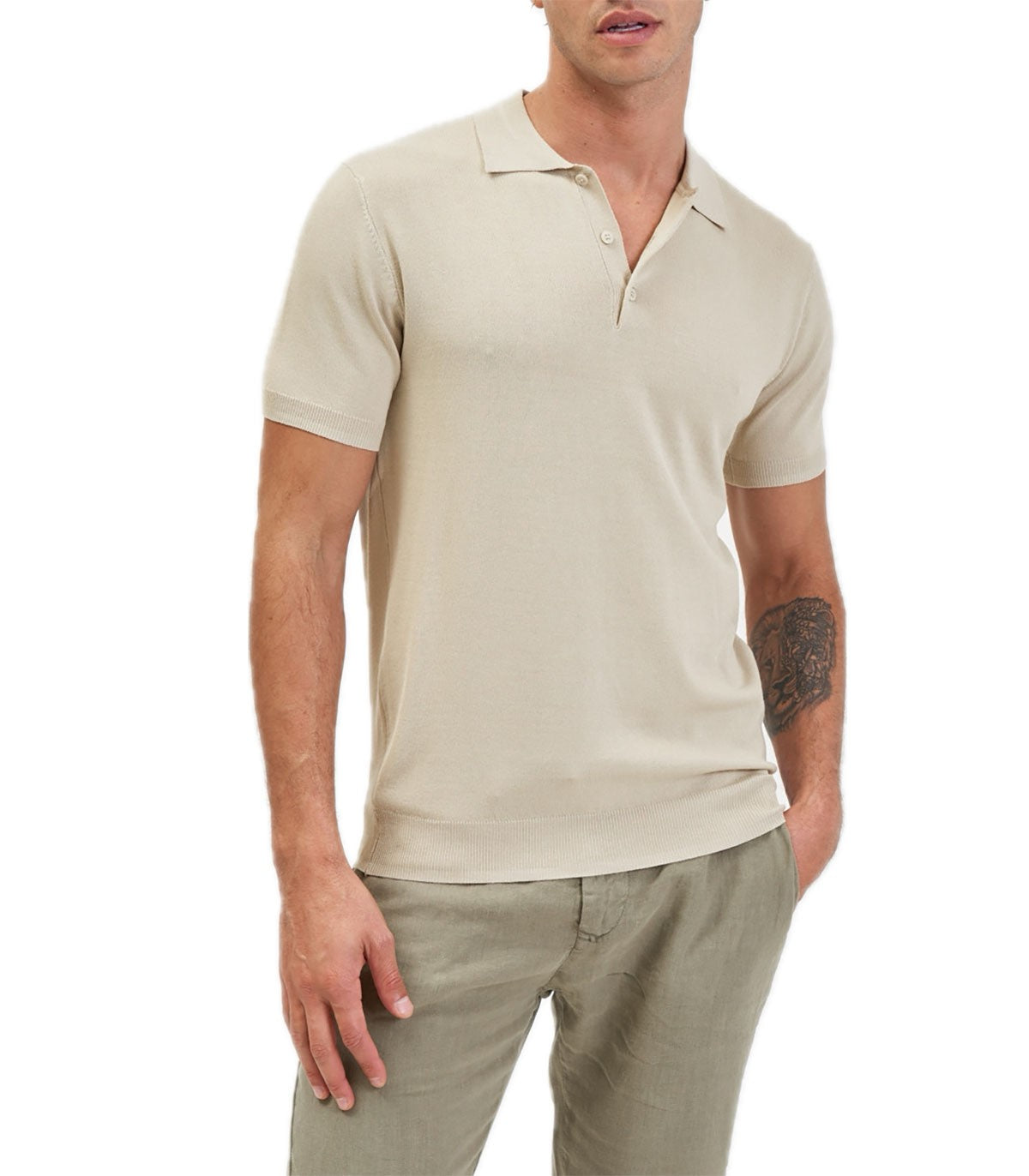 Polo in maglia leggera Uomo Gianni Lupo
