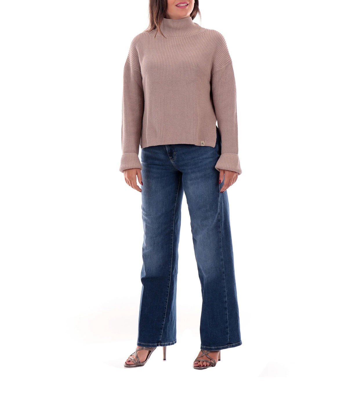 Maglione collo alto Donna Calvin Klein