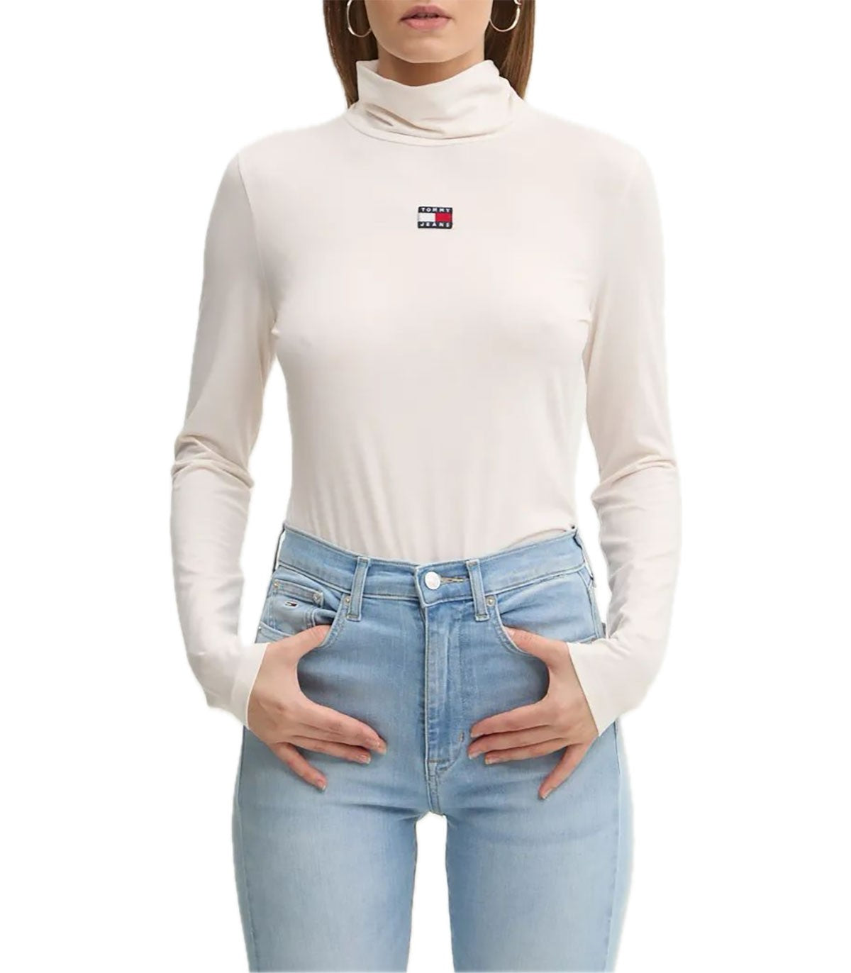 T-shirt collo alto Donna Tommy Jeans