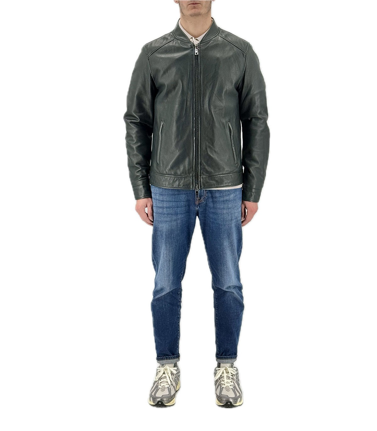 Giubbotto di pelle Uomo Milestone George