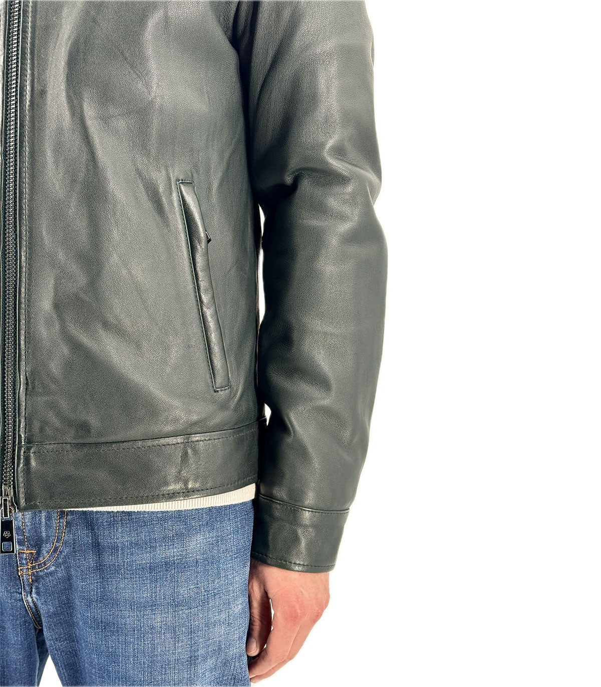 Giubbotto di pelle Uomo Milestone George