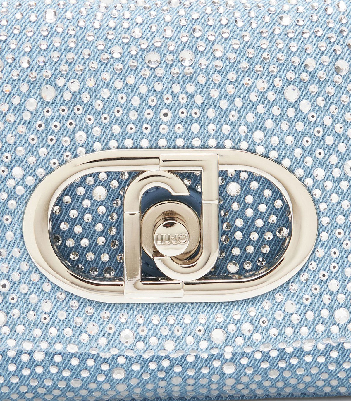 Borsa piccola in denim con strass Liu Jo