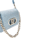 Borsa piccola in denim con strass Liu Jo