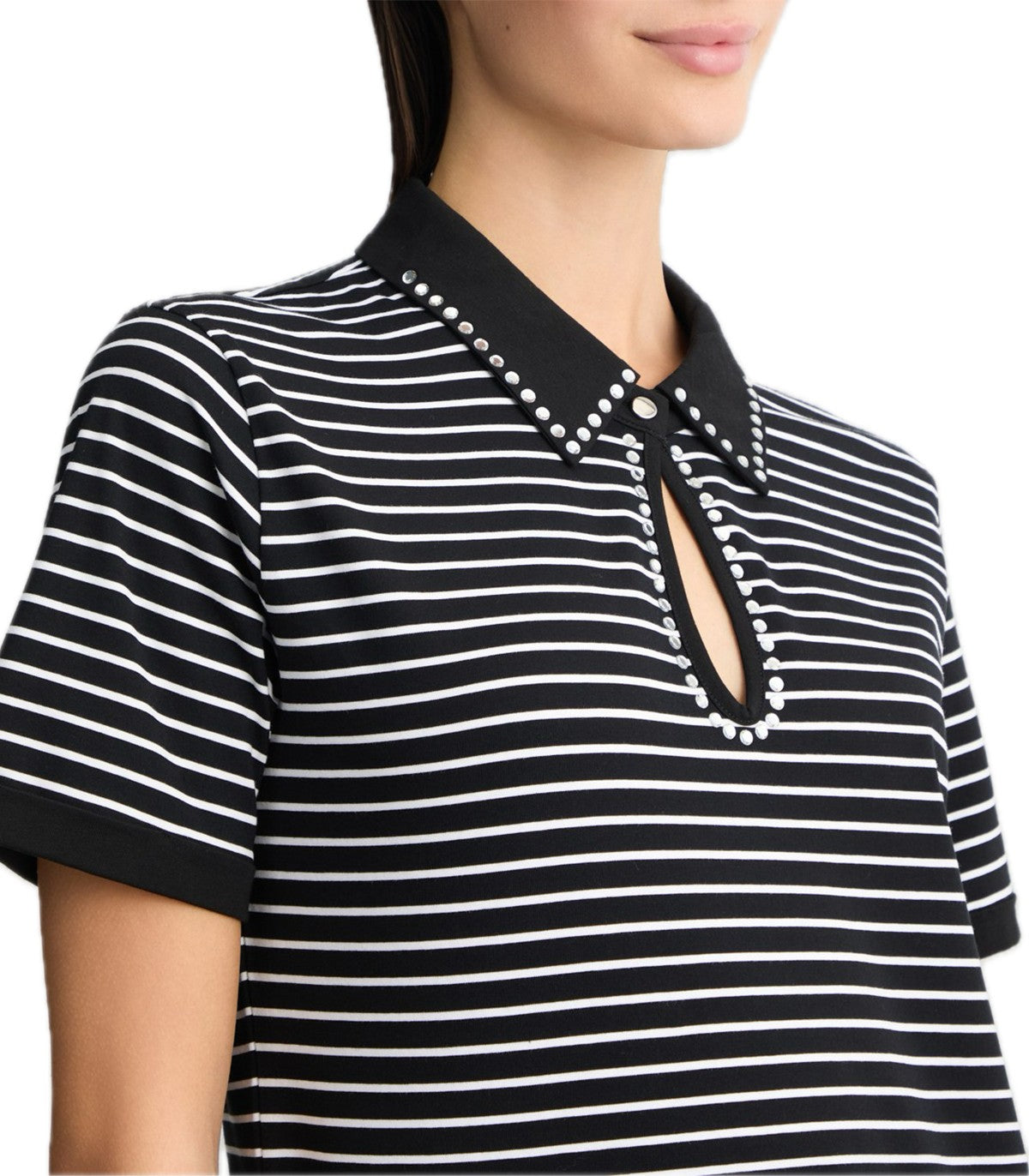 Polo con strass Donna Liu Jo
