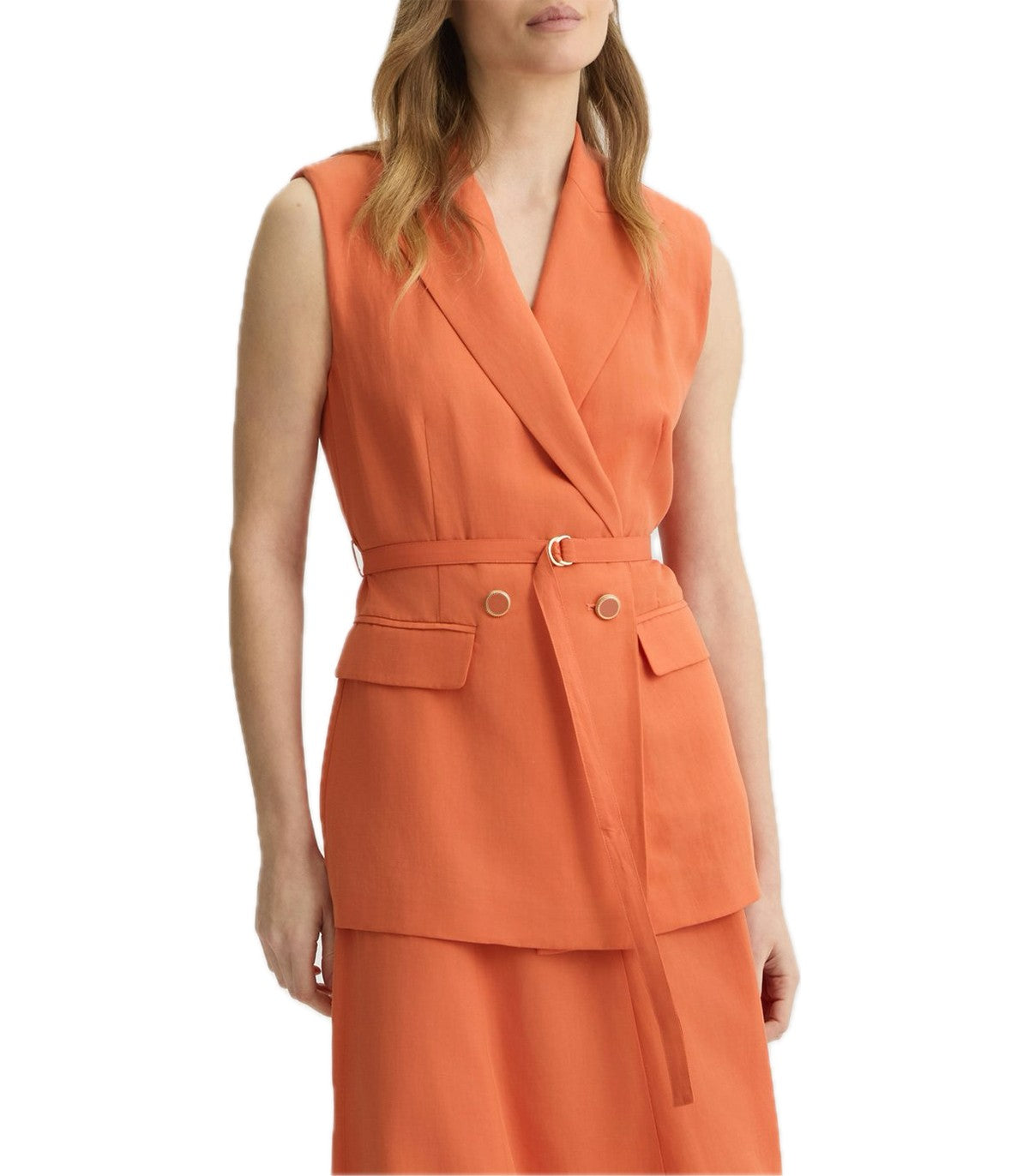 Gilet in misto lino Liu Jo