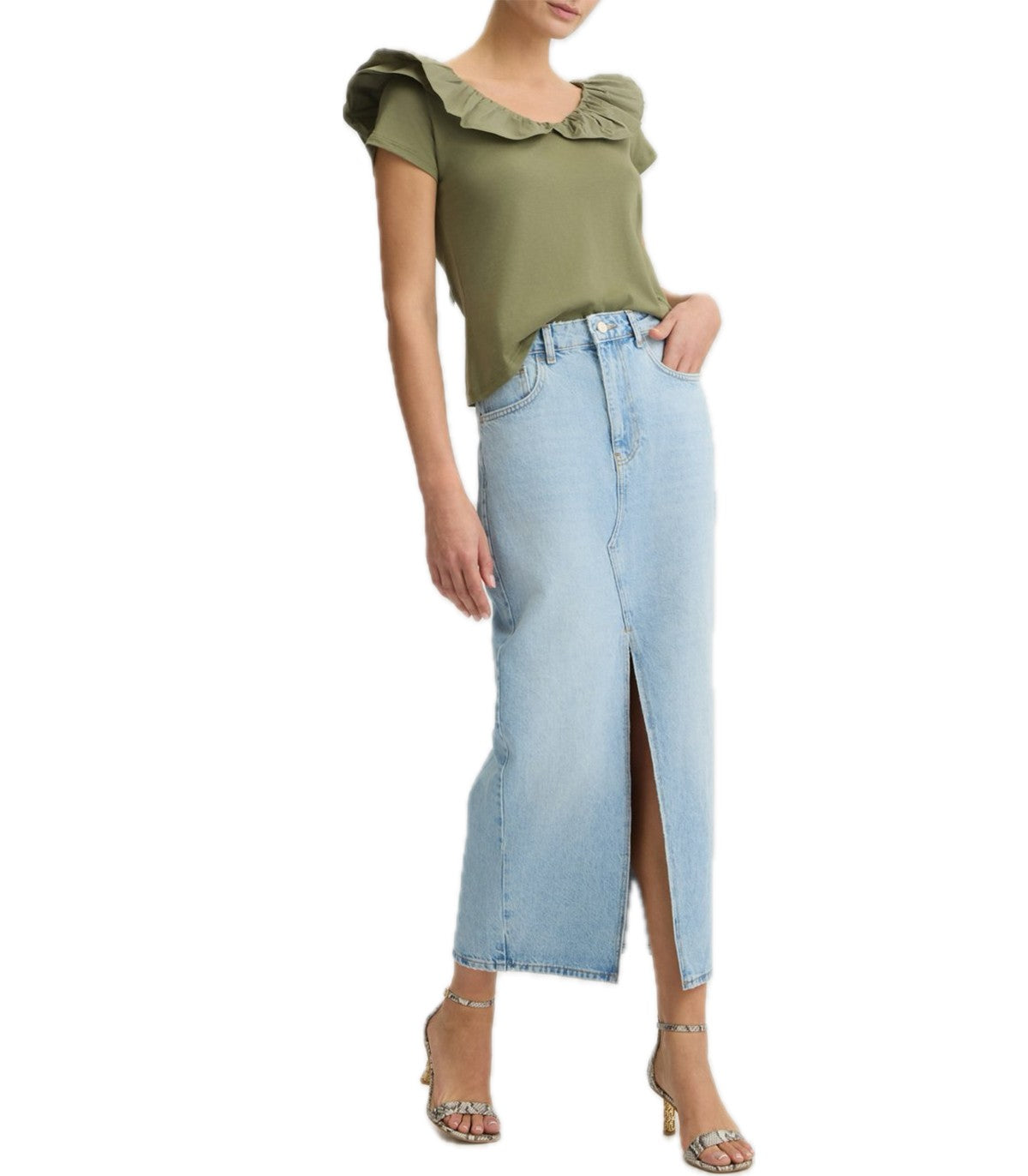 T-shirt con rouches Liu Jo