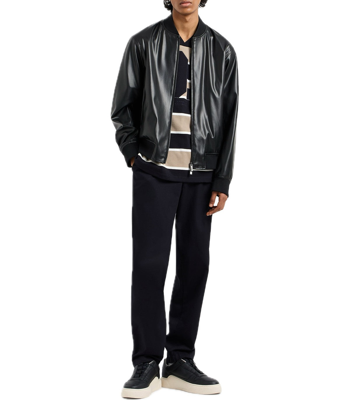 Giubbotto di pelle Uomo Armani Exchange