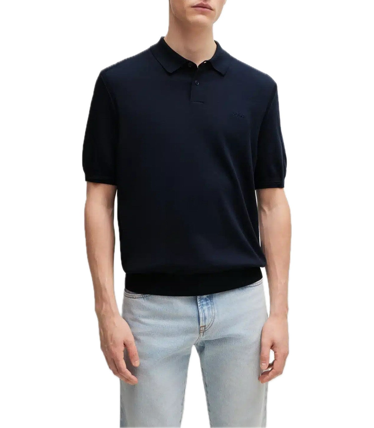 Polo in maglia Uomo Boss Asac