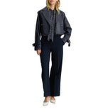 Pantaloni straight in piquet Liu Jo