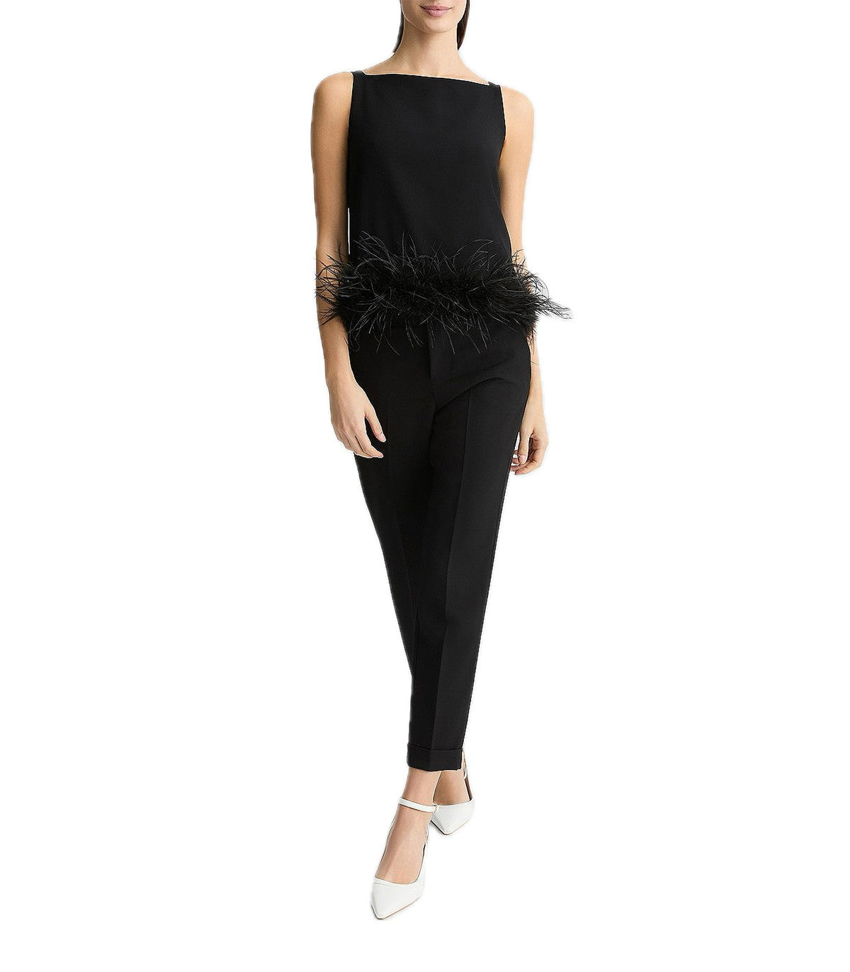 Top con piume Donna Liu Jo