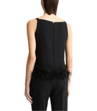 Top con piume Donna Liu Jo