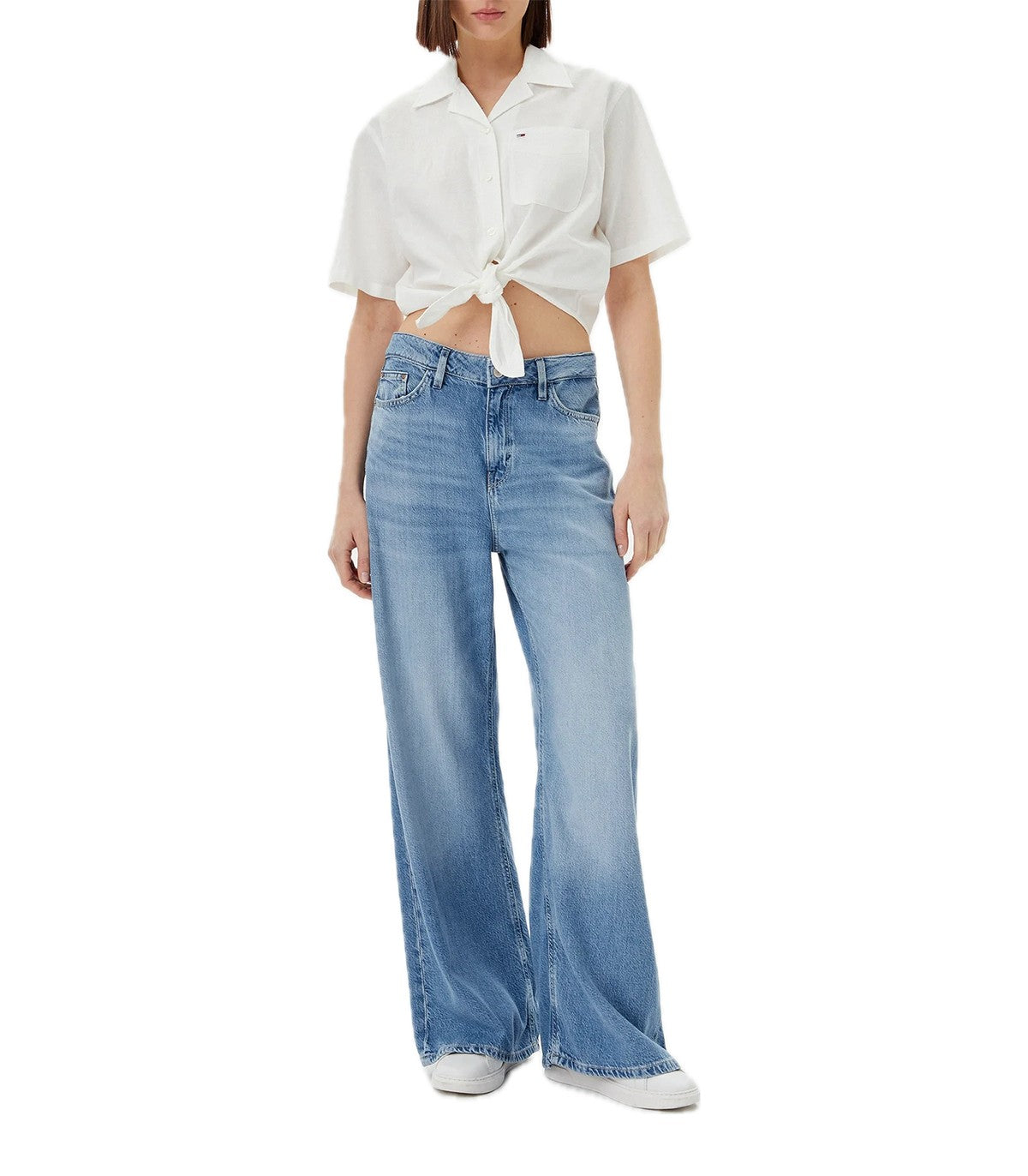 Camicia cropped relaxed fit Tommy Jeans