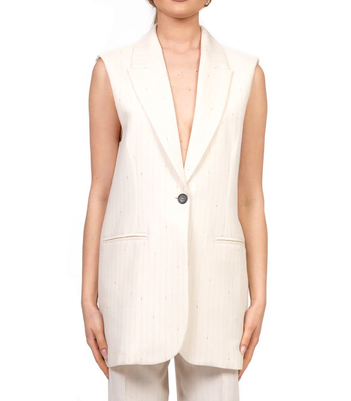 Gilet gessato Donna Vicolo