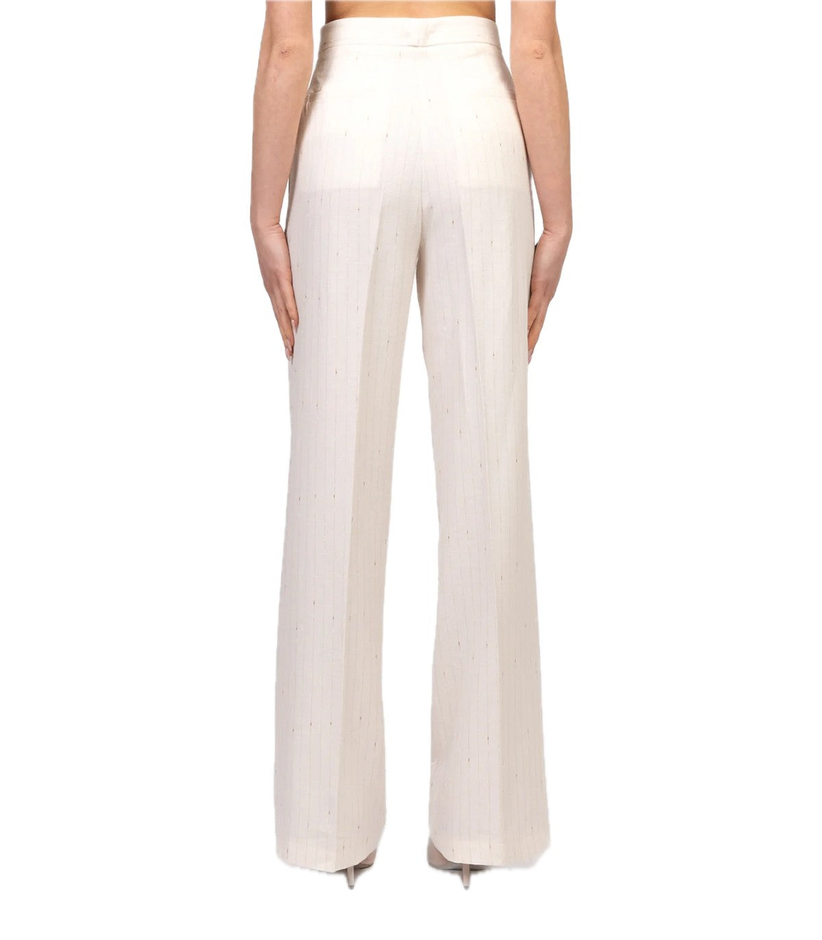Pantaloni palazzo gessati Donna Vicolo