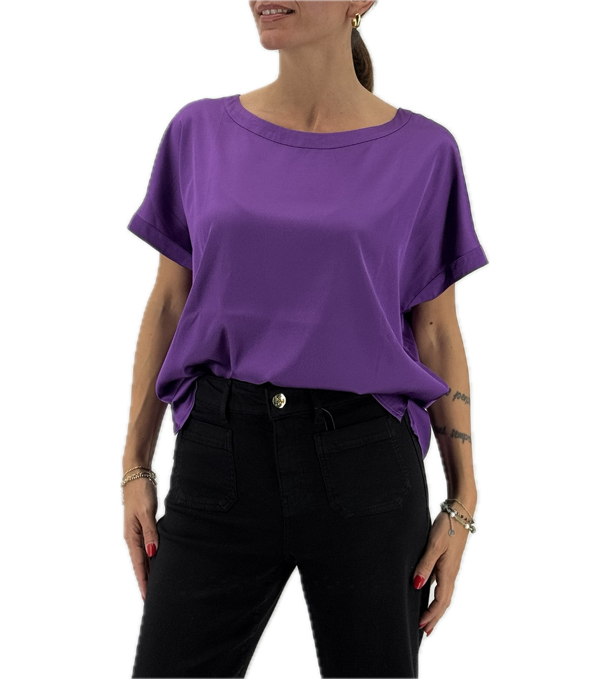 Blusa in raso Emme Marella Klausen