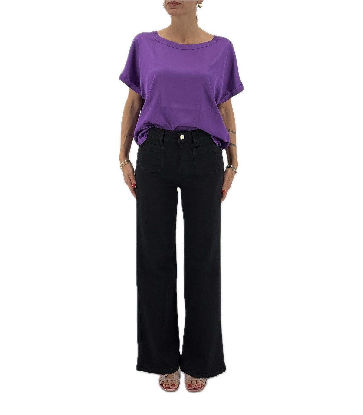 Blusa in raso Emme Marella Klausen