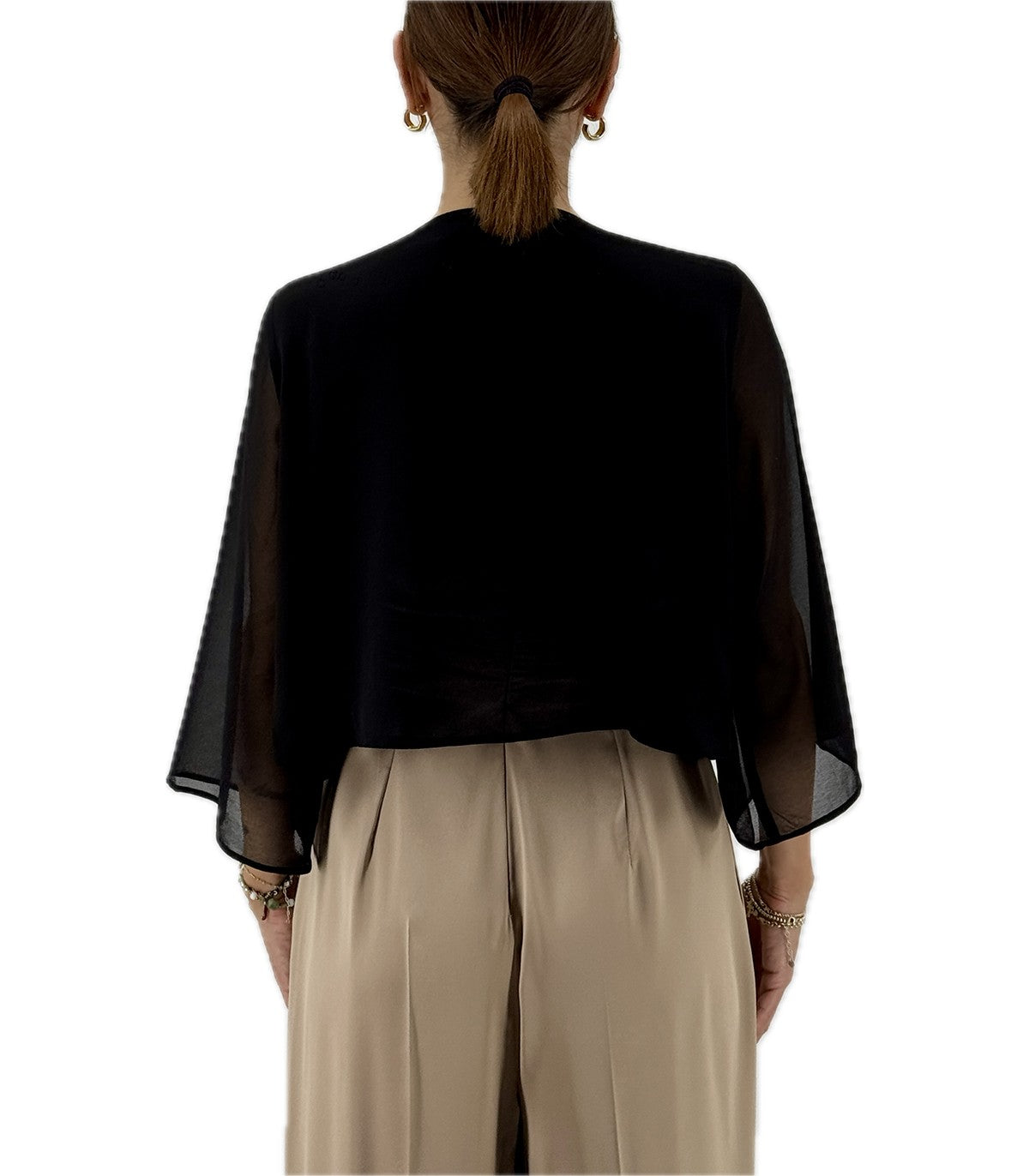 Coprispalle in georgette Emme Marella C2