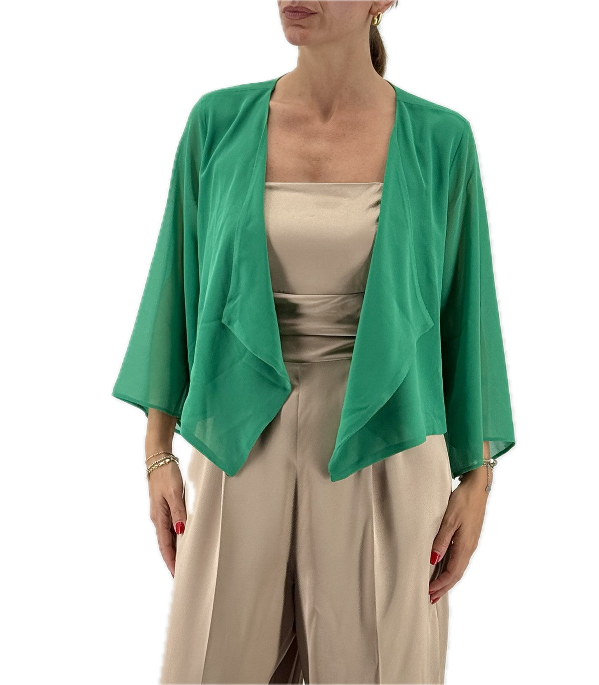 Coprispalle in georgette Emme Marella C2