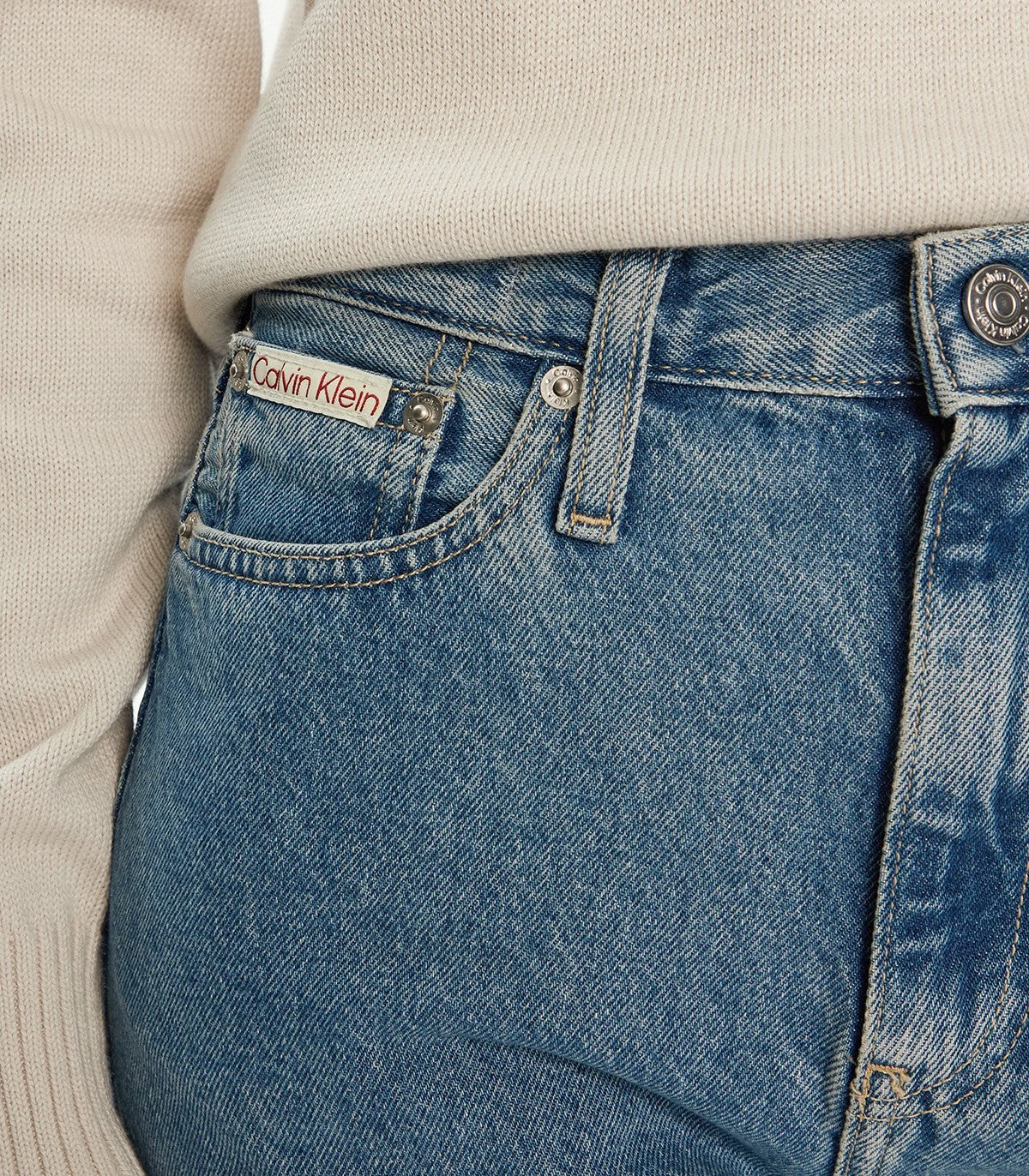 Jeans vita alta straight fit Calvin Klen