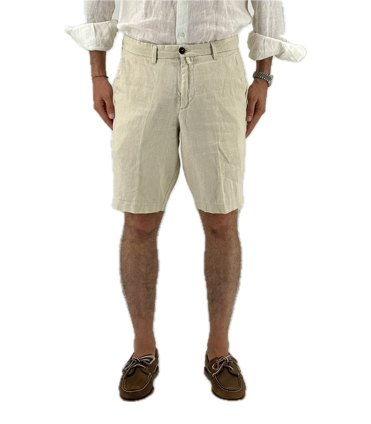 Bermuda lino Uomo Borghese