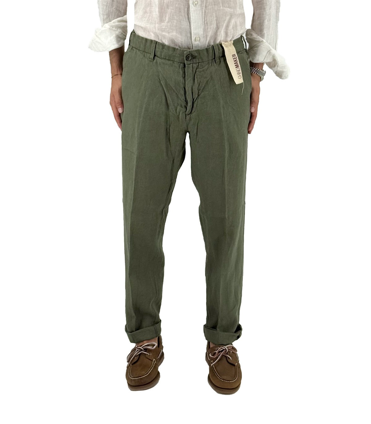 Pantaloni di lino Uomo Manifattura Borge