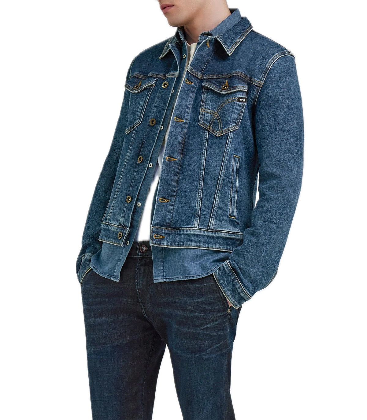 Giubbotto di Jeans Uomo Gas Oklahoma