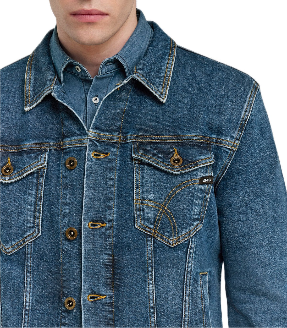 Giubbotto di Jeans Uomo Gas Oklahoma