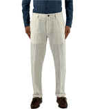 Pantaloni di lino Uomo Manifattura Borge