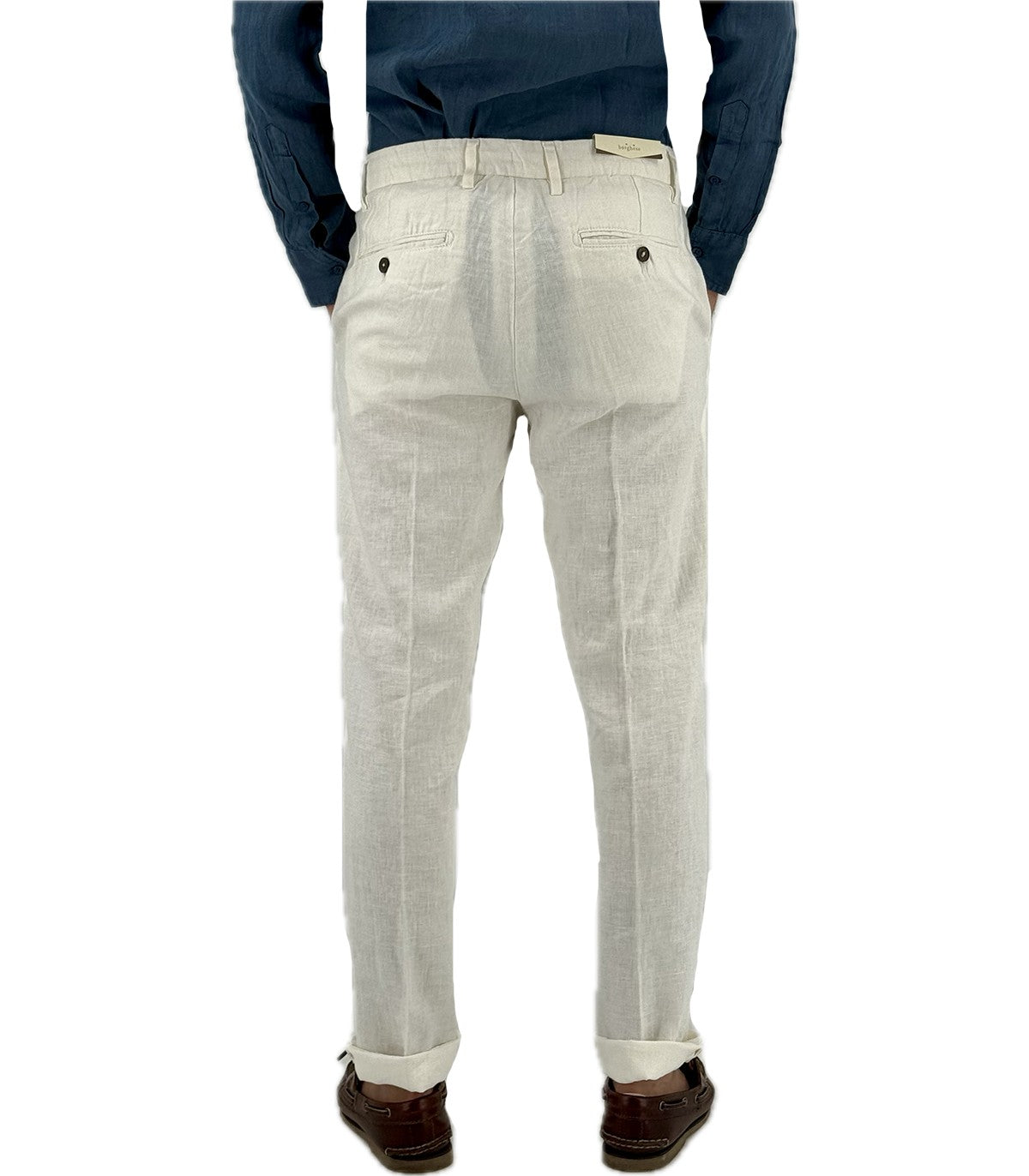 Pantaloni di lino Uomo Manifattura Borge