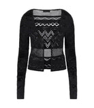 Cardigan in maglia traforata Donna Guess