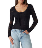 Cardigan in maglia traforata Donna Guess