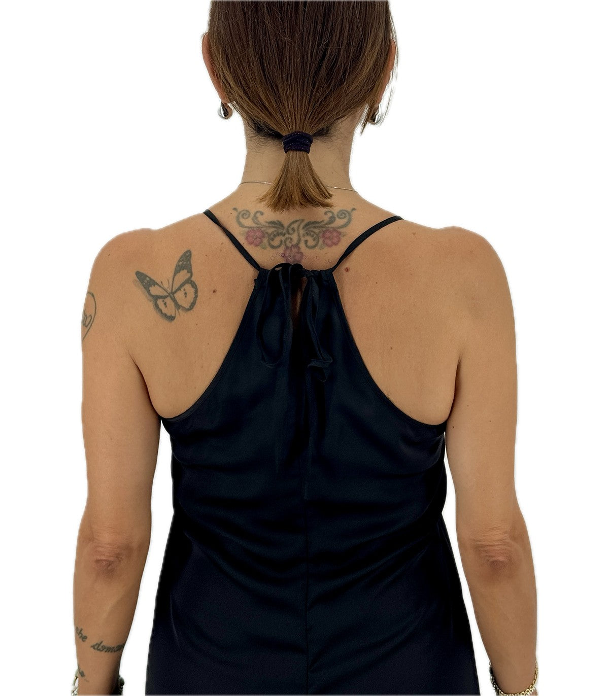 Abito lungo in raso Donna Anis