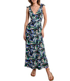 Abito lungo con stampa Molly Bracken