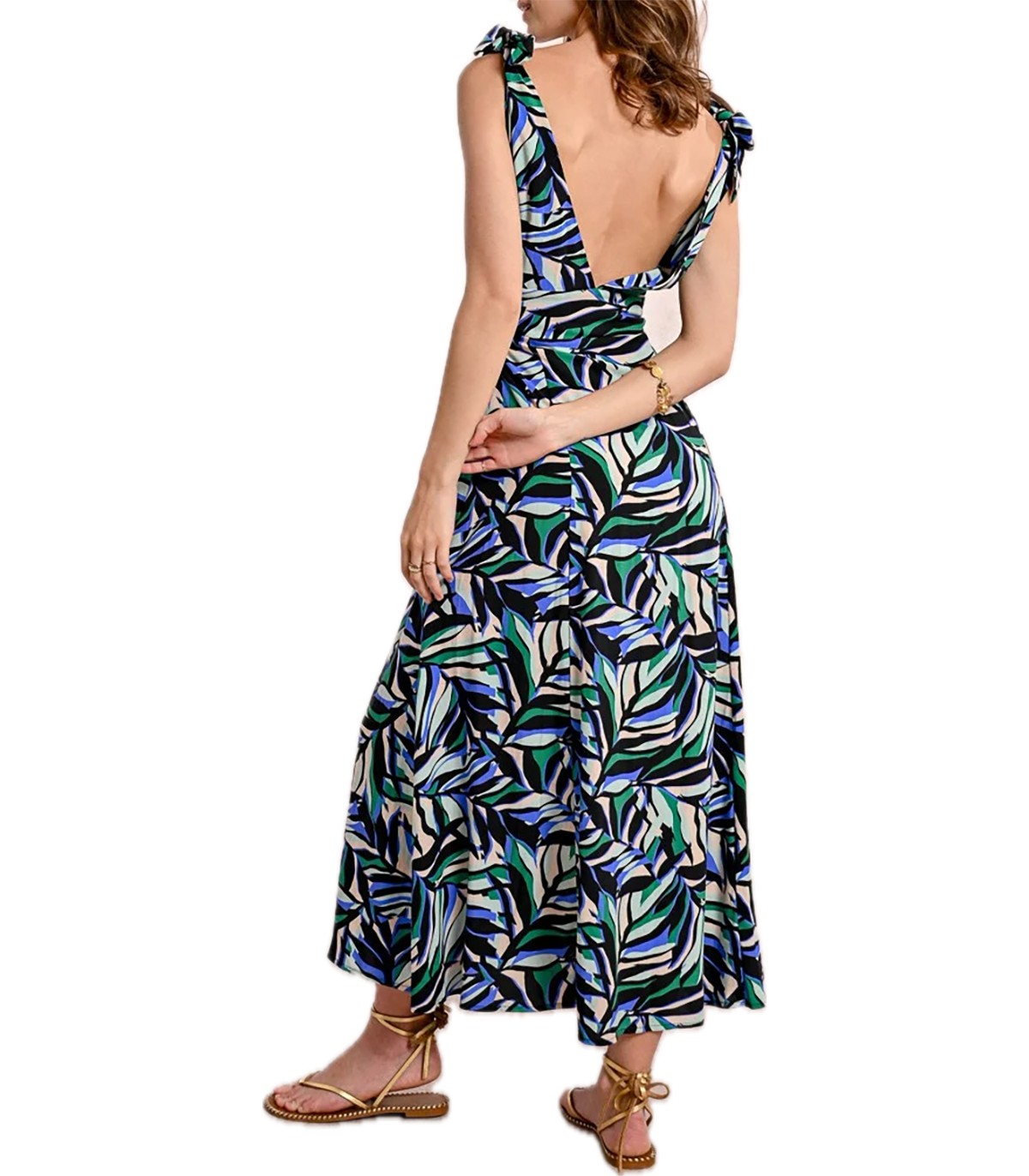 Abito lungo con stampa Molly Bracken