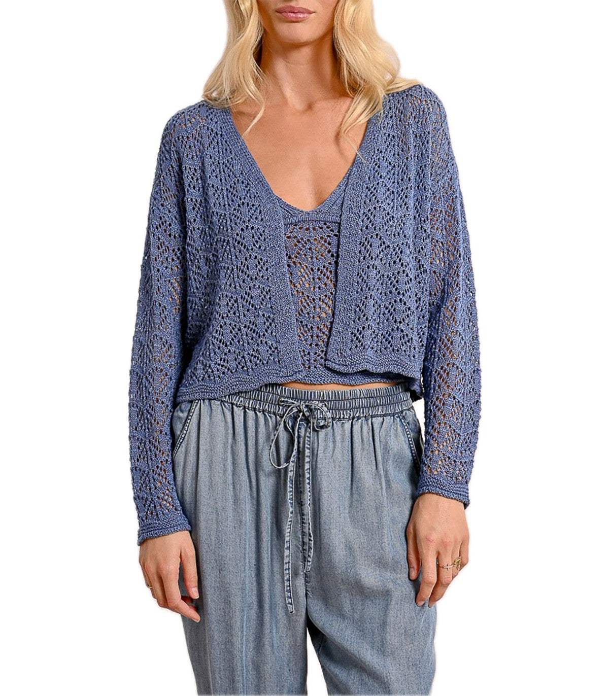 Cardigan in maglia traforata Molly Bracn