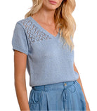 T-shirt in maglia Molly Bracken