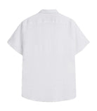 Camicia di lino mezza manica MCS