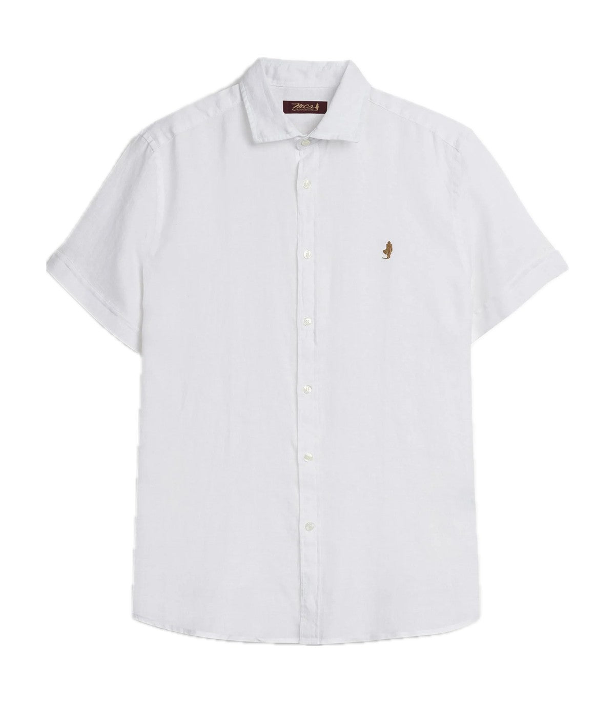 Camicia di lino mezza manica MCS