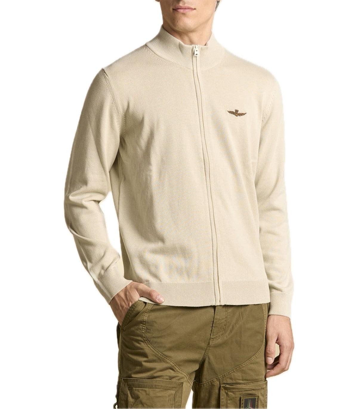 Cardigan full zip Uomo Aeronautica Mi