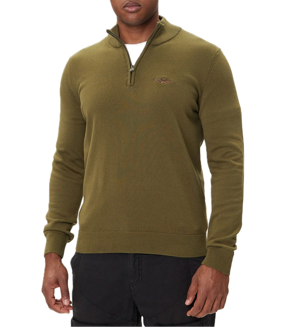 Maglia mezza zip Uomo Aeronautica