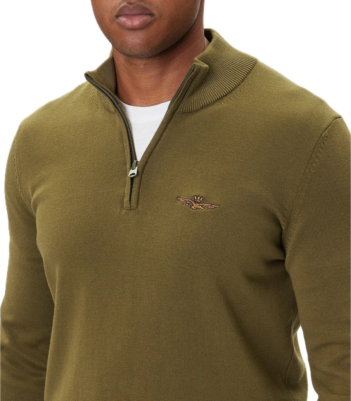 Maglia mezza zip Uomo Aeronautica