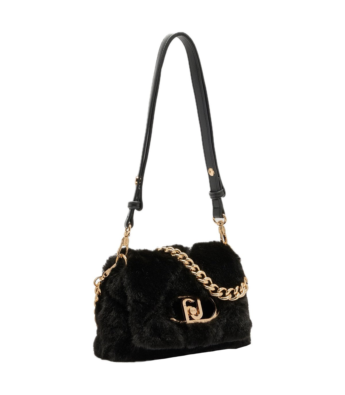Borsa LaPuffy piccola in pelliccia Liu o