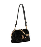 Borsa LaPuffy piccola in pelliccia Liu o