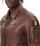 Giubbotto Pilot di pelle Aeronautica