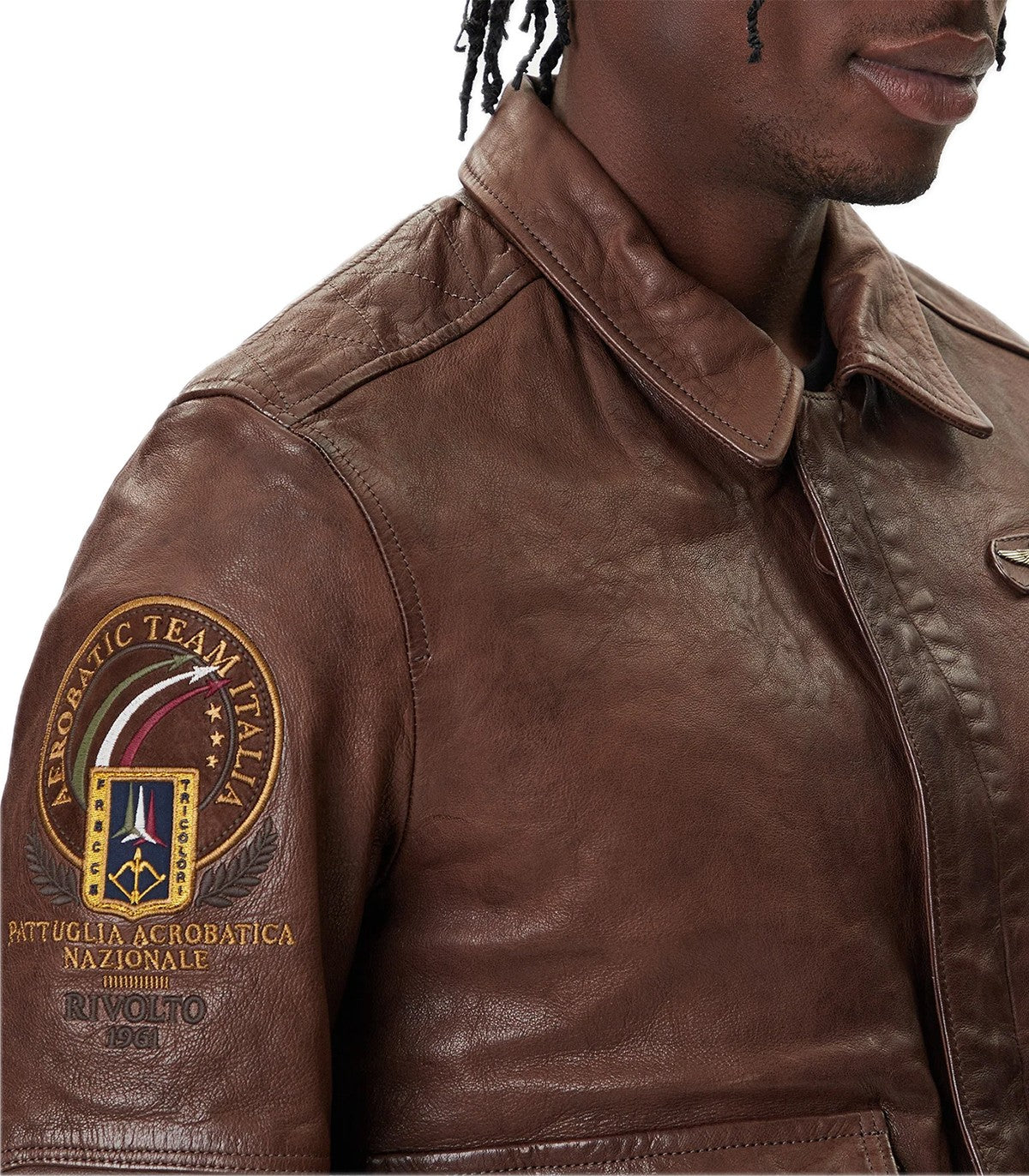 Giubbotto Pilot di pelle Aeronautica