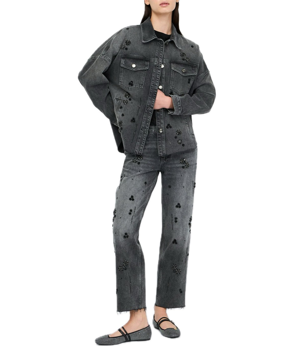 Jeans straight con strass Liu Jo