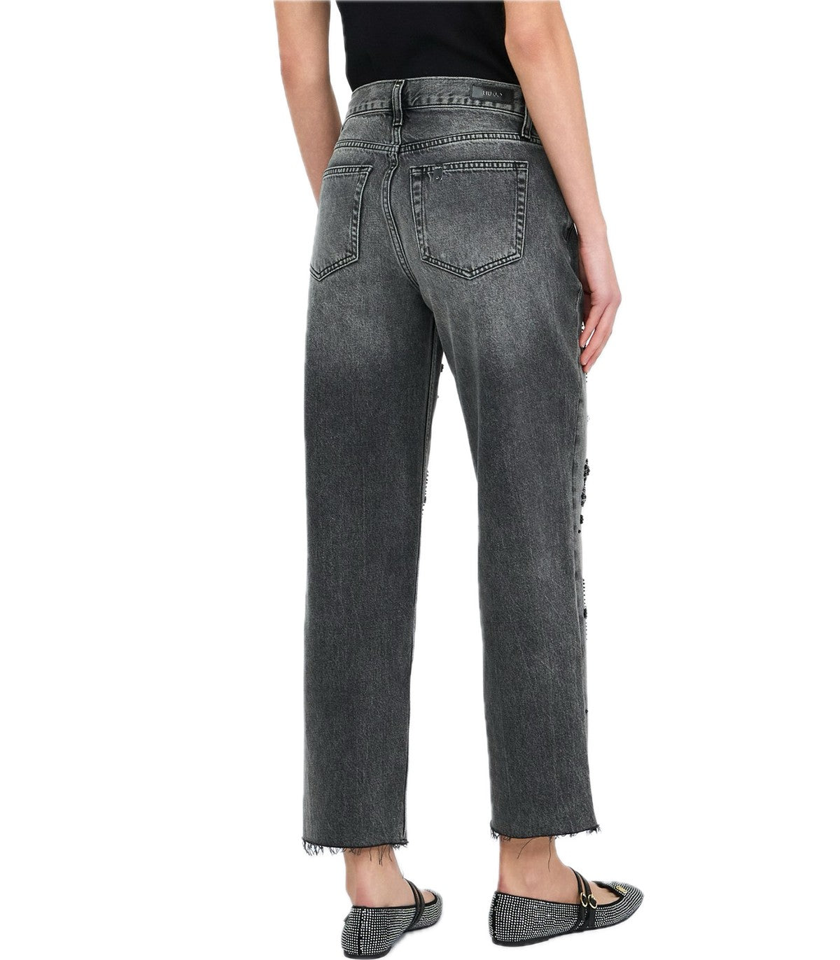Jeans straight con strass Liu Jo